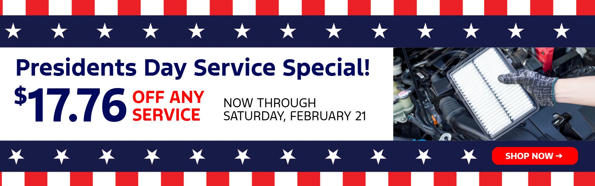 Presidents Day Service Special!