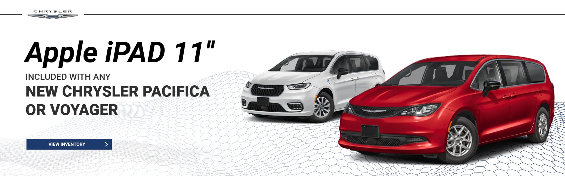 Apple iPad 11” Included with any new Chrysle